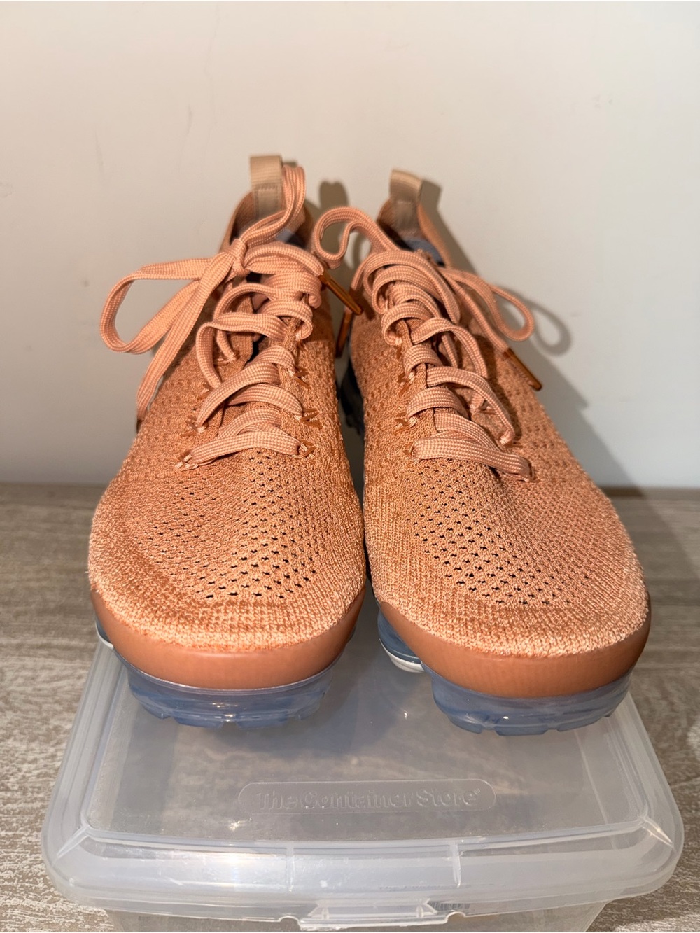 New Nike Air Vapormax Flyknit 2 Rose Gold/Bio-Beige 942843-602 Size 9(W)/7.5(M) - Picture 5 of 9
